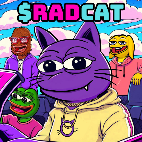 $RADCAT Coin: New meme coin taking over Solana with the boys!