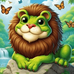 PEPE LION KING: PELIK meme Coin - Lion & Frog on Rock Coin