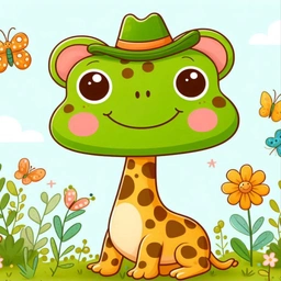 PEGIRA Coin: Pepe Giraffe Meme Coin with Cheerful Face and Long Neck