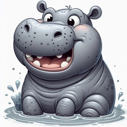 HIPWAT: Meme Coin HIPPO WATER from Hugo's Crystal Blue River