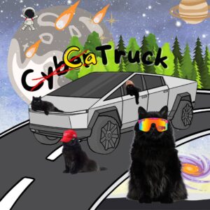 CaTruck: Unique Meme Coin Name Coin Blending Cybertruck & Cats - $CTRUCK