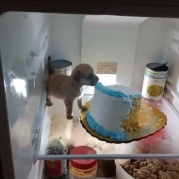 Fridgy: Meme Coin Fridgy Coin - Tiny Dawg Cake in Fridge!