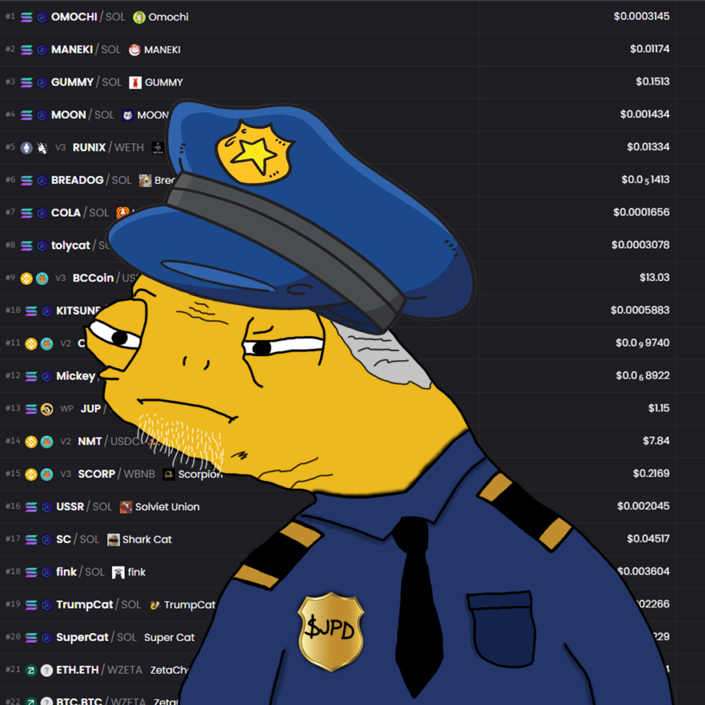 JPD Coin: Meme Coin - Jeeters Police Dept Blockchain Patrol ud83dude94ud83dudcbe