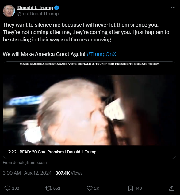 TRUMPONX: Trump is Back on X! Meme Coin TRUMPONX Coin