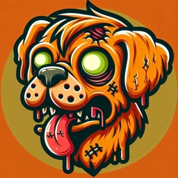 ZDOS: Meme Coin of Mystical Zombie Dog with Glowing Eyes