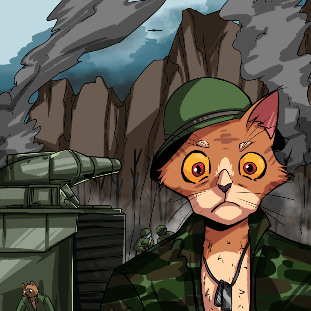 TRENCHES Coin: Meme Coin for the Trenches Cat Success Journey