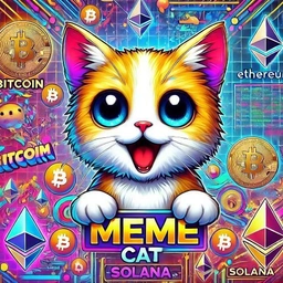 MECAT Coin: Meme Cat Coin - Digital Art Project on Solana Crypto