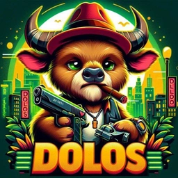 DOLOS Coin: Meme Coin - Dog Buffalo's Neon City Stand