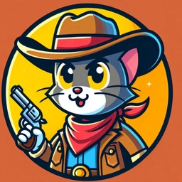 COWOM Coin: Wild West Cowboy Tom Cat Meme - COWOM Coin