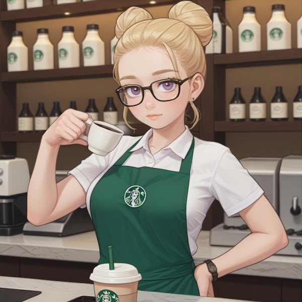 vvaifu: A Blonde Barista in NYC Seeks Excitement with Dasha - Create AI Characters with Tokens!