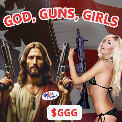 GGG: God, Guns, Girls - 1 True God Meme, Full Size Magazines Coin