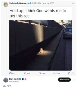 CatGPT: A Beam of Light, a Cat, and a Dream! The Strongest Meme Narrative - Coin name Cat, Musk's Redemption.